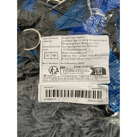 Cat Dog Pet Harness Adjustable Control Vest Dogs Reflective S M L XL Leash Blue - Picture 9 of 10